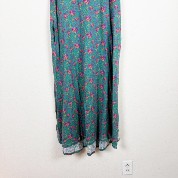 Natural Life Hangout Floral Cotton Midi Dress Size Medium - Picture 2 of 6
